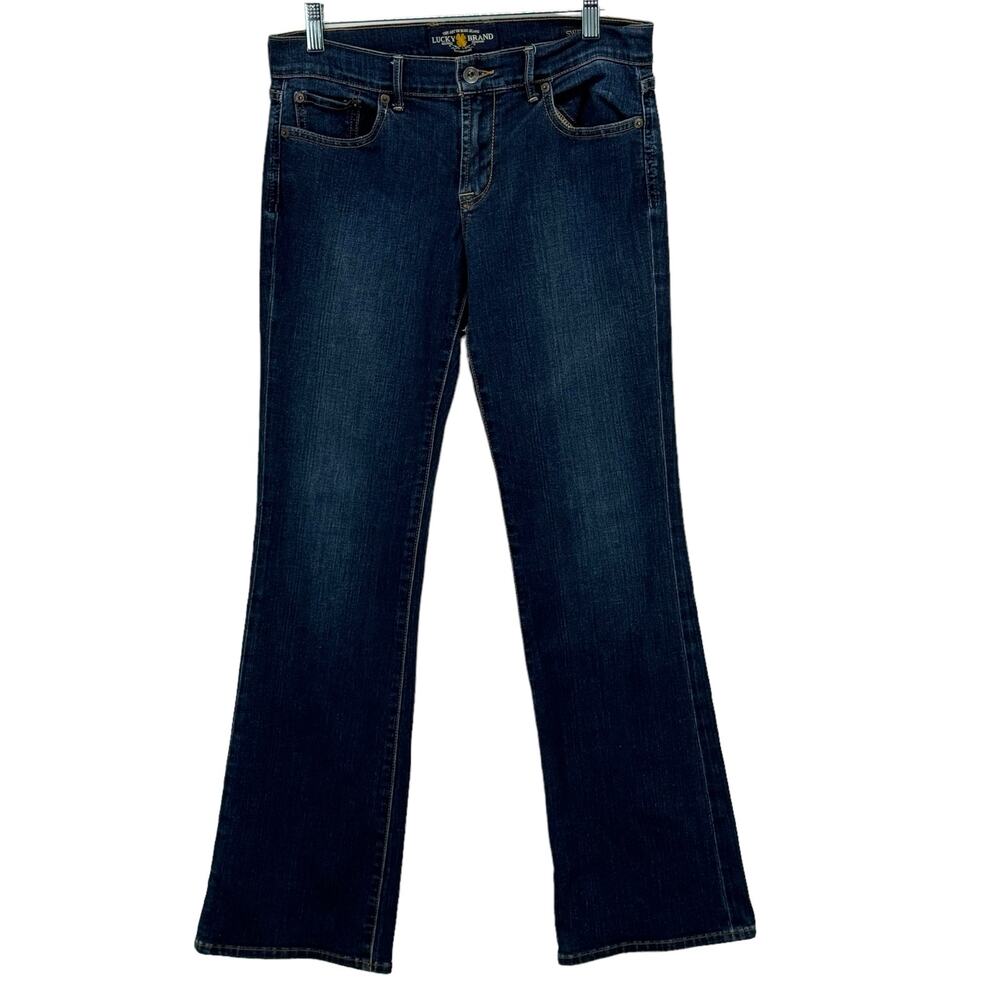 Lucky Brand Bootcut Jeans Sweet n Low Women's SZ 6 28 Blue Pocket Distressed‎